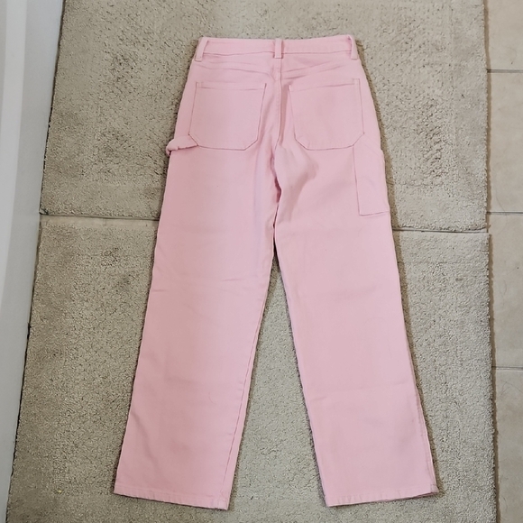 Just Black Denim JBD High Rise Pink Utility Jeans Size 26 - Picture 6 of 7